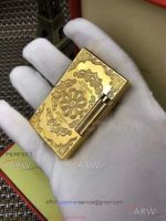 AAA Clone S.T. Dupont Ligne 2 Yellow Gold Engraving Cigar Lighter
